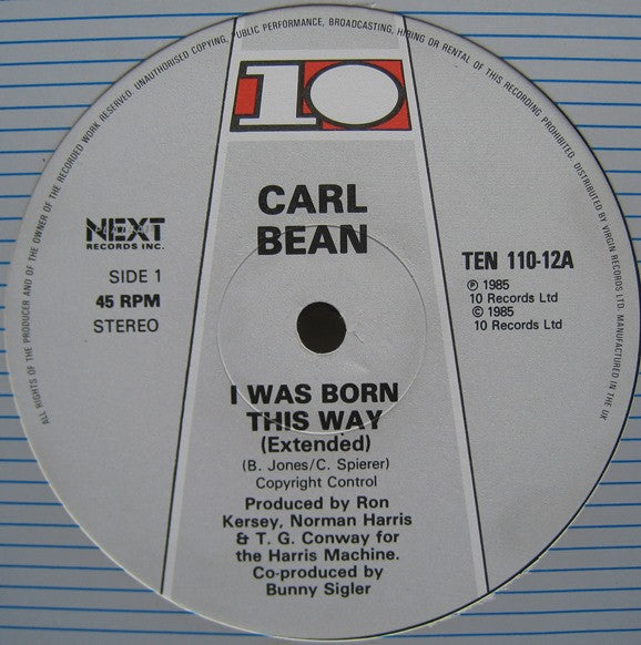 Carl Bean : I Was Born This Way (12")