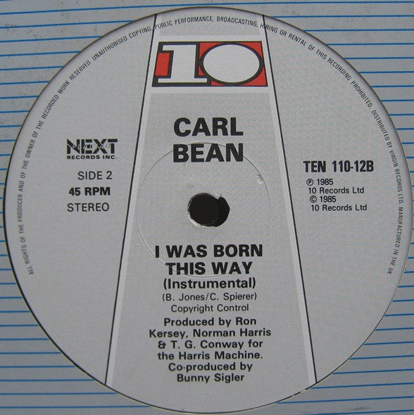 Carl Bean : I Was Born This Way (12")