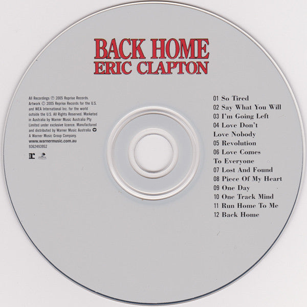 Eric Clapton : Back Home (CD, Album)