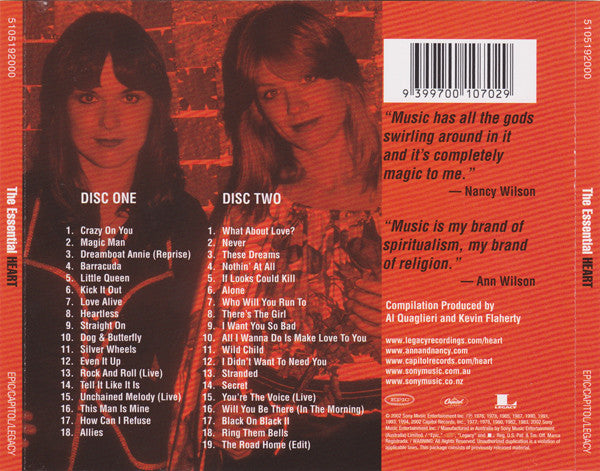 Heart : The Essential Heart (2xCD, Comp, RE)
