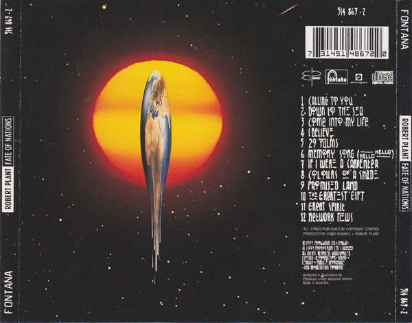Robert Plant : Fate Of Nations (CD, Album)