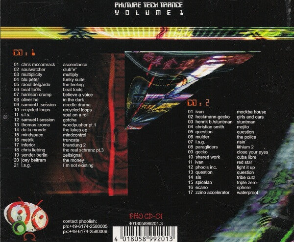 Oliver Lieb : Phuture Tech Trance Volume 1 (2xCD, Comp, Mixed)