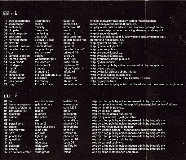Oliver Lieb : Phuture Tech Trance Volume 1 (2xCD, Comp, Mixed)