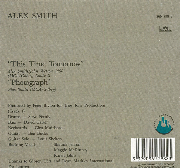 Alex Smith (2) : This Time Tomorrow (CD, Single)
