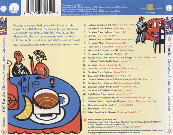 Various : Café Parisien - Chansons, Accordeons, Croissants (CD, Comp)