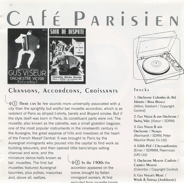 Various : Café Parisien - Chansons, Accordeons, Croissants (CD, Comp)
