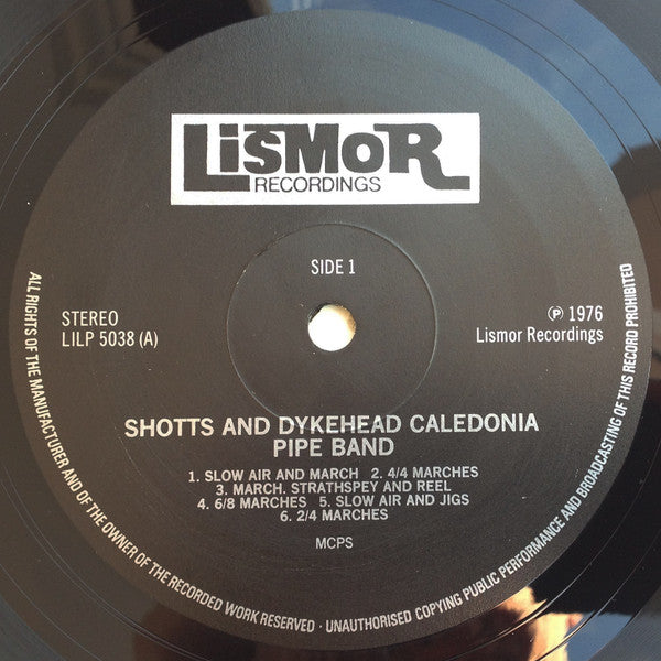 Shotts And Dykehead Caledonia Pipe Band* : Shotts And Dykehead Caledonia Pipe Band (LP)