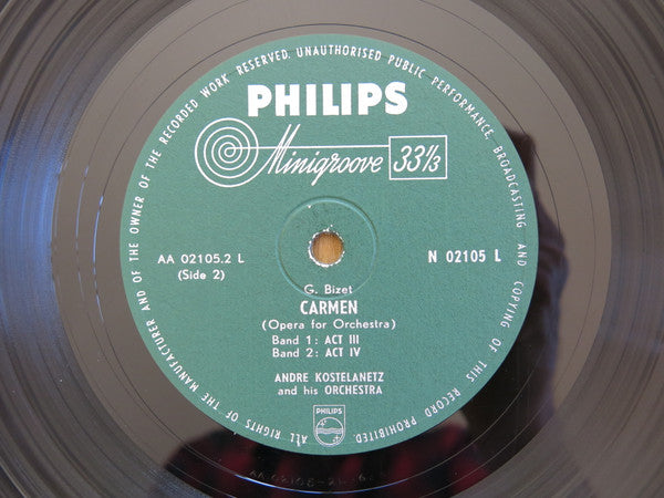 André Kostelanetz And His Orchestra, Georges Bizet : Carmen (Opera For Orchestra) (LP, Album)