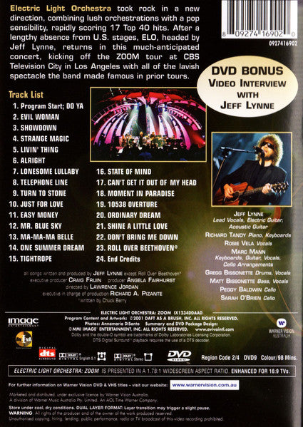Electric Light Orchestra : Zoom Tour Live (DVD-V, Multichannel, PAL, Dua)