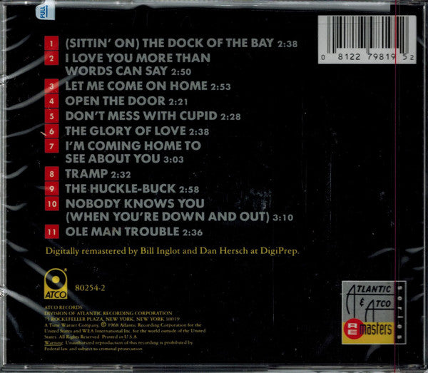 Otis Redding : The Dock Of The Bay (CD, Album, RE, RM, RP)