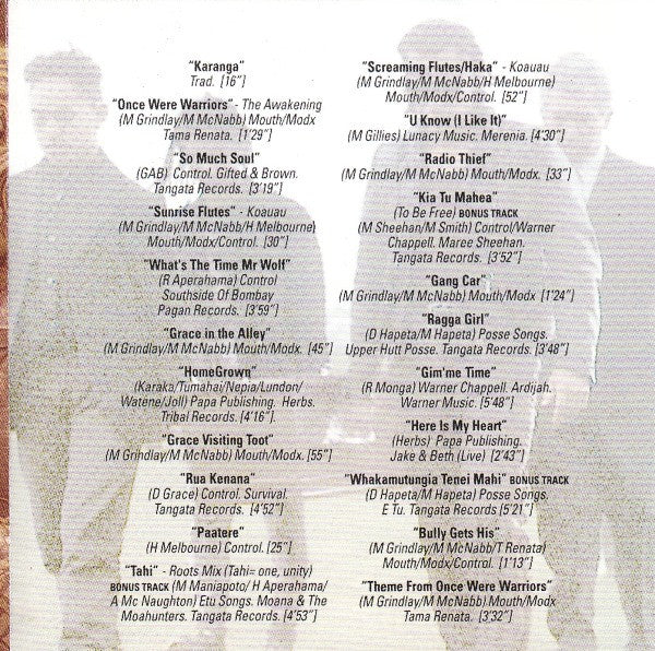 Various : Once Were Warriors (Soundtrack Album) (CD, Comp)