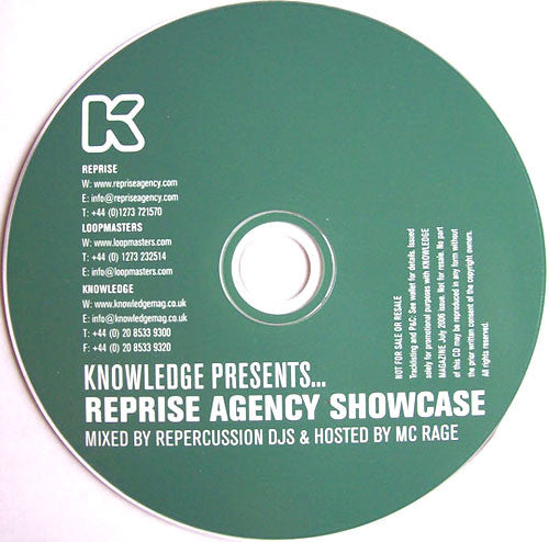 Repercussion DJs & MC Rage (2) : Knowledge Presents Reprise Agency Showcase (CD, Comp, Mixed)
