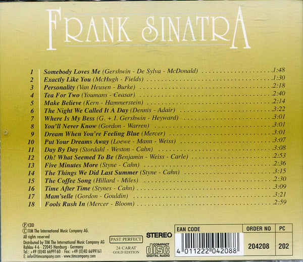 Frank Sinatra : Day By Day (CD, Comp)