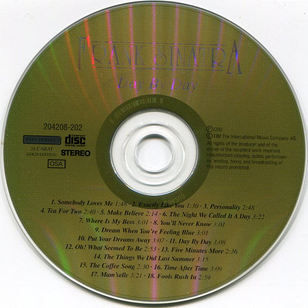 Frank Sinatra : Day By Day (CD, Comp)