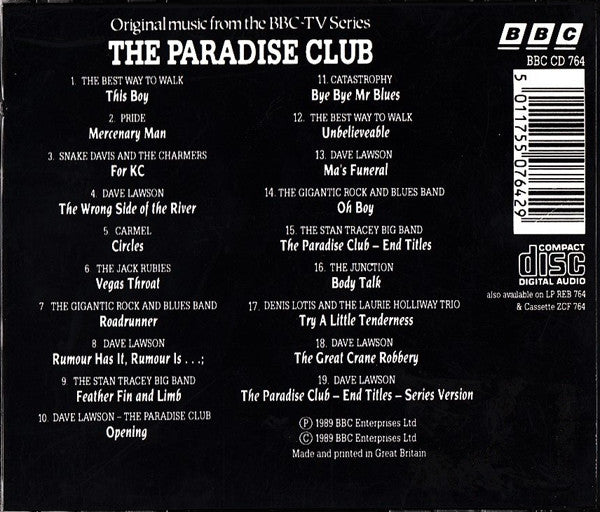 Various : The Paradise Club (Original Music From The BBC TV Series) (CD, Album, Comp)