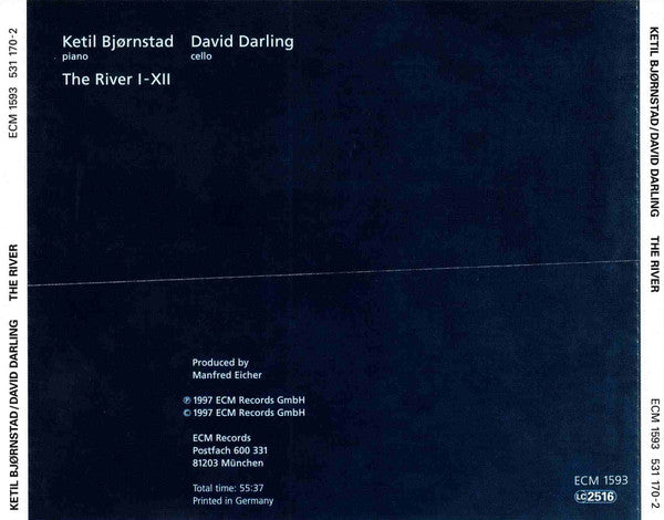 Ketil Bjørnstad / David Darling : The River (CD, Album, RE)