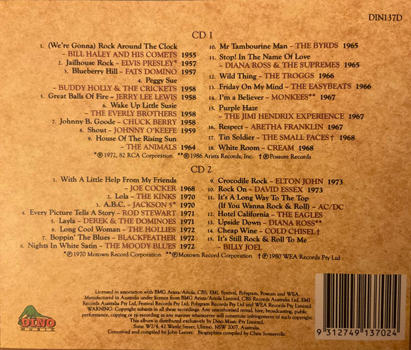 Various : The Evolution Of Rock 'N' Roll (33 Giant Hits) (2xCD, Comp)