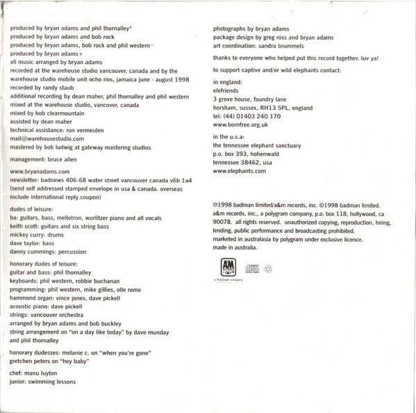 Bryan Adams : On A Day Like Today (CD, Album)