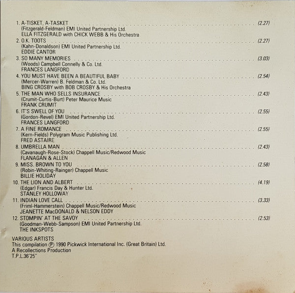 Various : All Time Greats (CD, Comp)