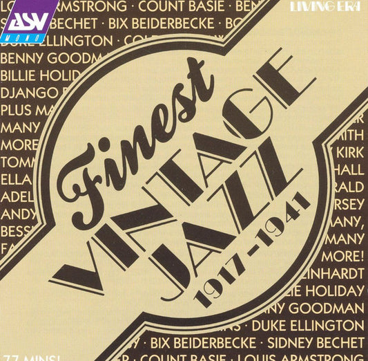 Various : Finest Vintage Jazz (CD, Comp, Mono)