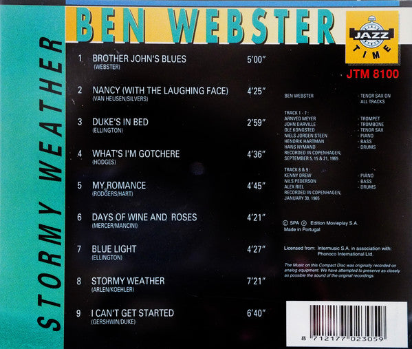 Ben Webster : Stormy Weather (CD, Comp)