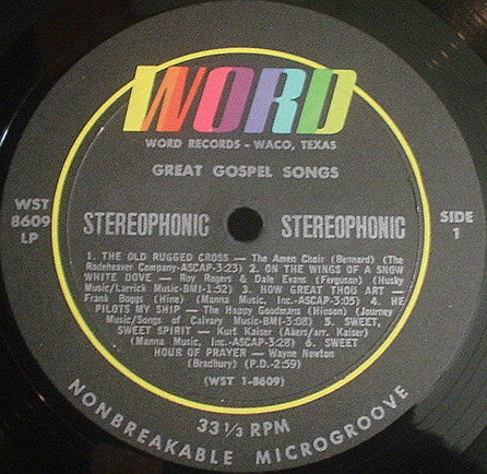 Various : Great Gospel Songs (LP, Album + LP, Album + Comp)