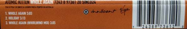 Atomic Kitten : Whole Again  (CD, Maxi)