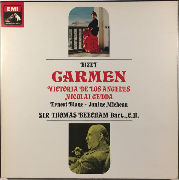 Bizet*, Victoria De Los Angeles, Nicolai Gedda, Ernest Blanc · Janine Micheau, Sir Thomas Beecham Bart.,C.H.* : Carmen (3xLP, RE, RP + Box, RE)