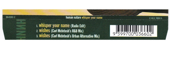 Human Nature : Whisper Your Name (CD, Single)