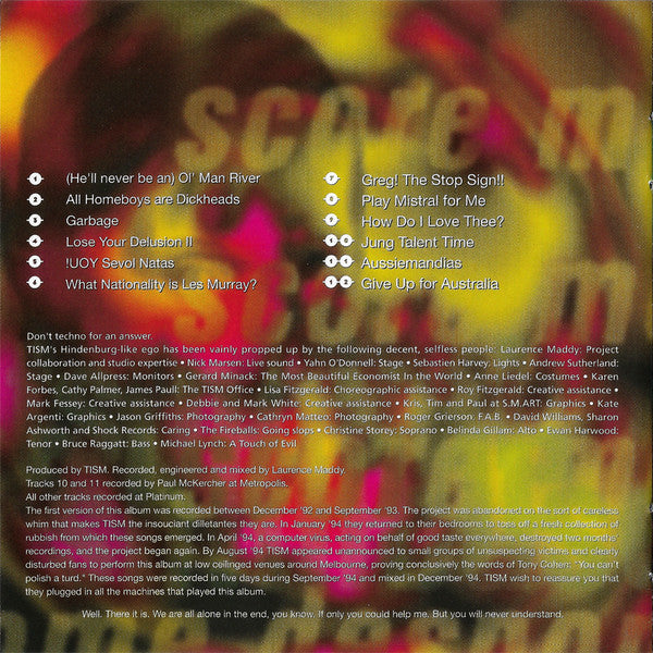 TISM : Machiavelli And The Four Seasons (CD, Album, RE)