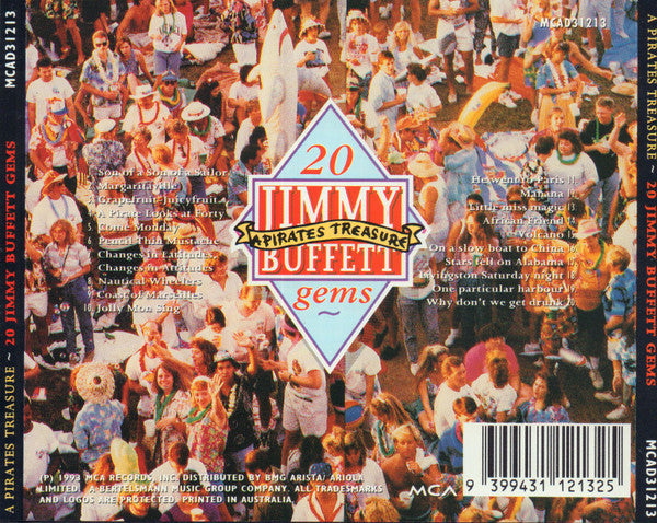 Jimmy Buffett : A Pirates Treasure - 20 Jimmy Buffett Gems (CD, Comp)