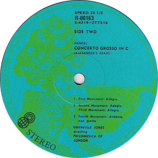 Handel* : Concertos For Lute & Harp (LP, Album, Club)