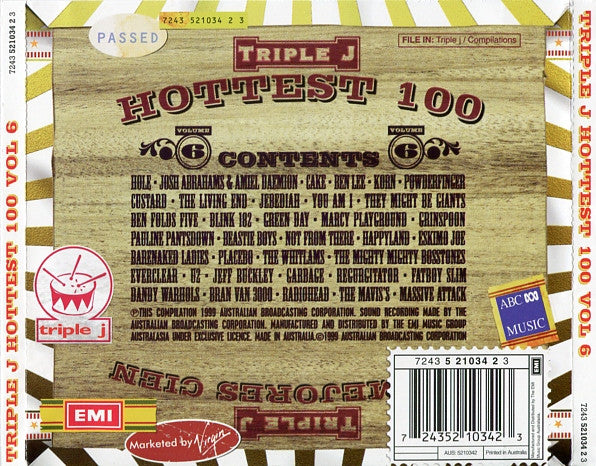Various : Triple J Hottest 100 Volume 6 (2xCD, Comp)