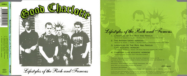 Good Charlotte : Lifestyles Of The Rich And Famous (CD, Single)