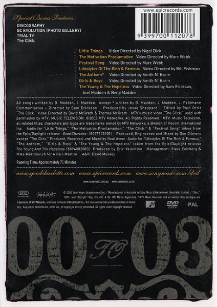 Good Charlotte : Video Collection (DVD-V, PAL)
