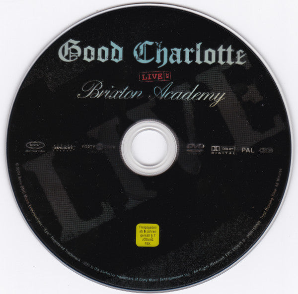 Good Charlotte : Live At Brixton Academy (DVD-V, Multichannel, PAL, Dol)