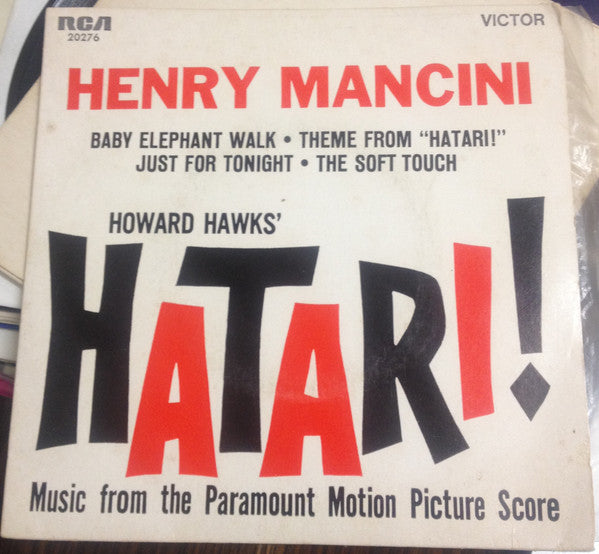 Henry Mancini : Hatari! (7", EP, Sol)