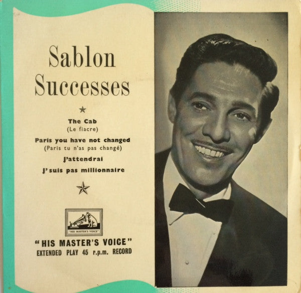 Jean Sablon : Sablon Successes (7", EP)