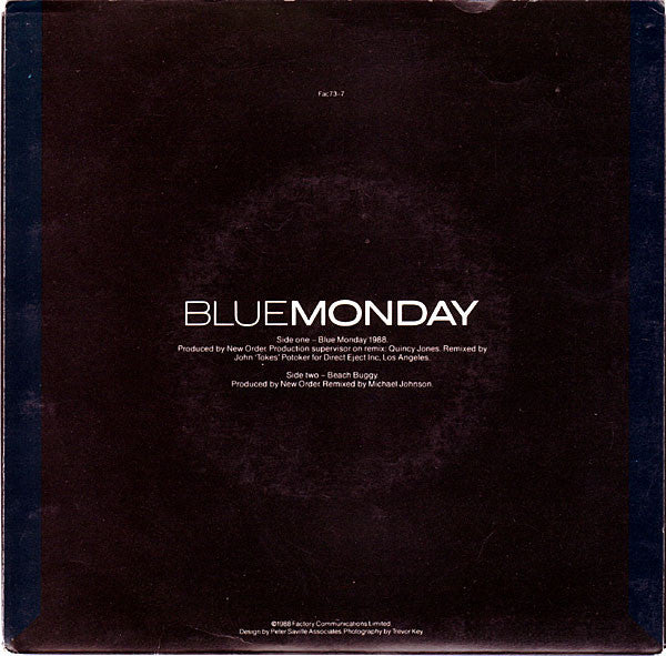 New Order : Blue Monday 1988 (7", Single)