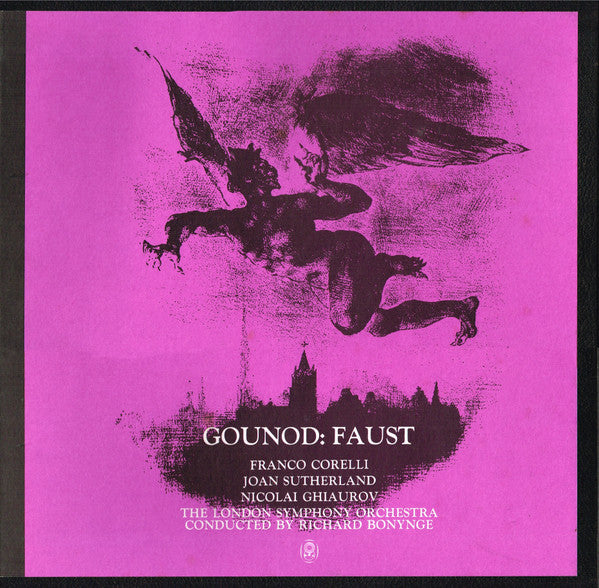 Gounod* :  Franco Corelli  /  Joan Sutherland  /  Nicolai Ghiaurov  /  London Symphony Orchestra Conducted By Richard Bonynge : Faust (4xLP, Album, Club + Box)