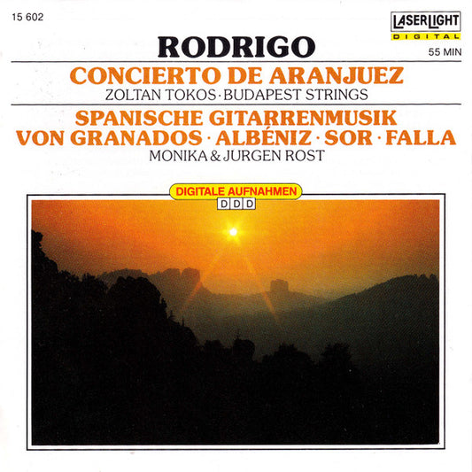 Joaquín Rodrigo / Fernando Sor / Enrique Granados / Isaac Albéniz / Manuel De Falla - Bela Banfalvi, Zoltan Tokos, Budapest Strings, Monika Rost, Jürgen Rost : Concierto De Aranjuez (CD, Comp)