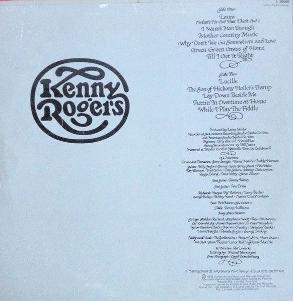 Kenny Rogers : Kenny Rogers (LP, Album)