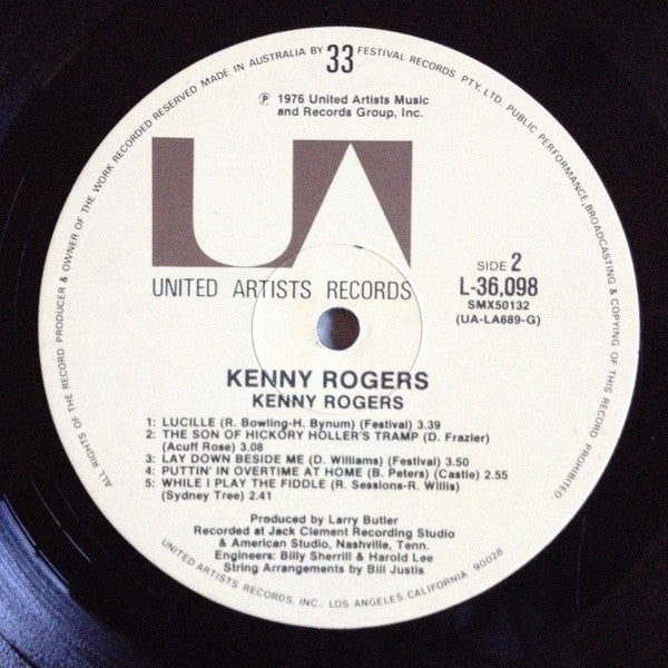 Kenny Rogers : Kenny Rogers (LP, Album)