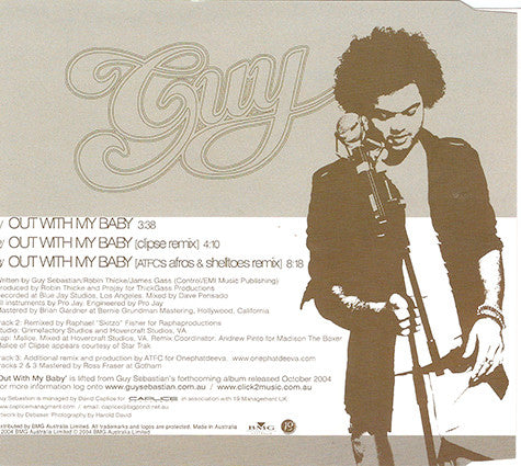 Guy Sebastian : Out With My Baby (CD, Single)