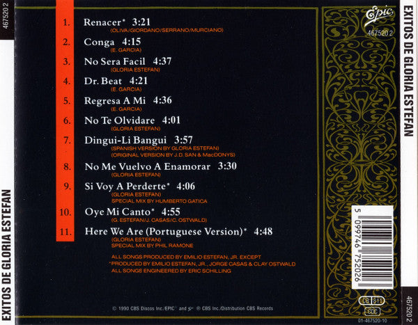 Gloria Estefan : Exitos De Gloria Estefan (CD, Comp)