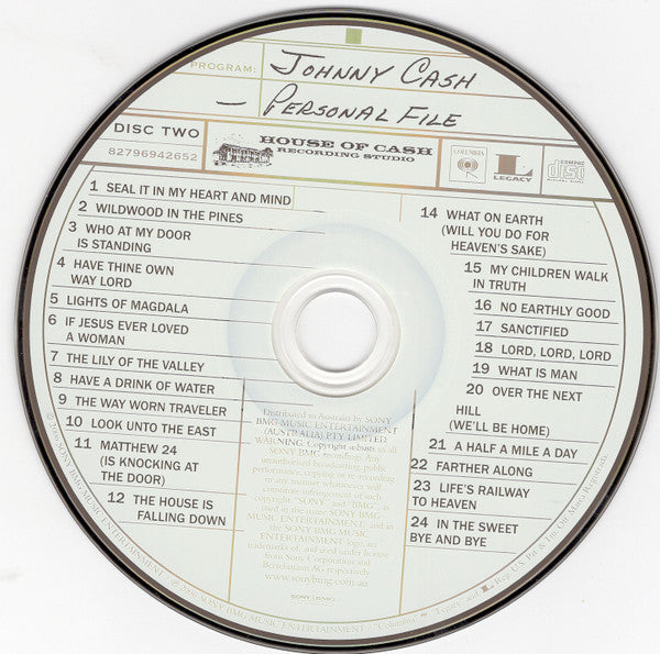 Johnny Cash : Personal File (2xCD, Album, dig)