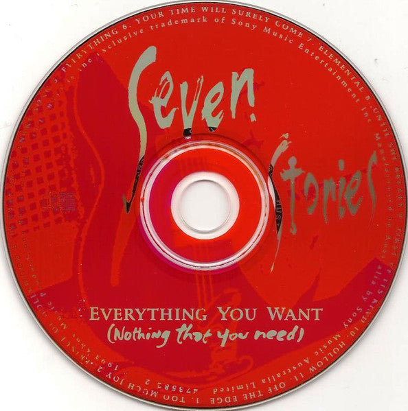 Seven Stories : Everything You Want (Nothing That You Need) (CD, Album)