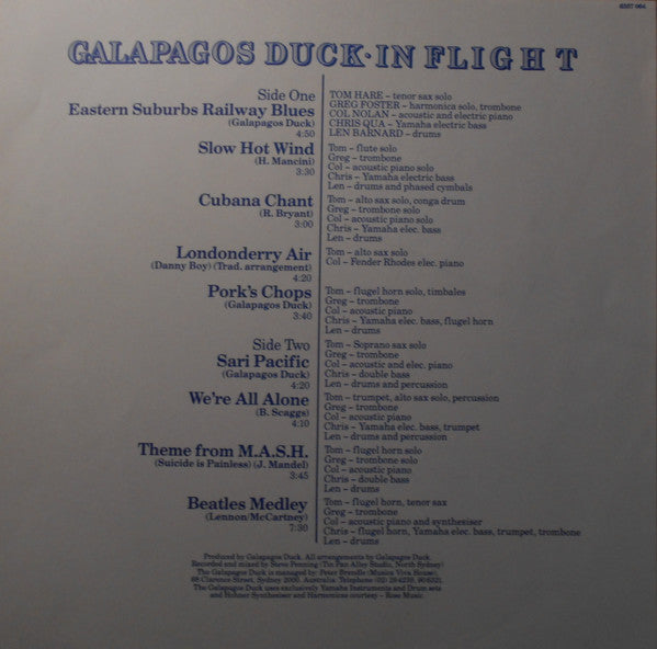 The Galapagos Duck* : In Flight (LP, Album)