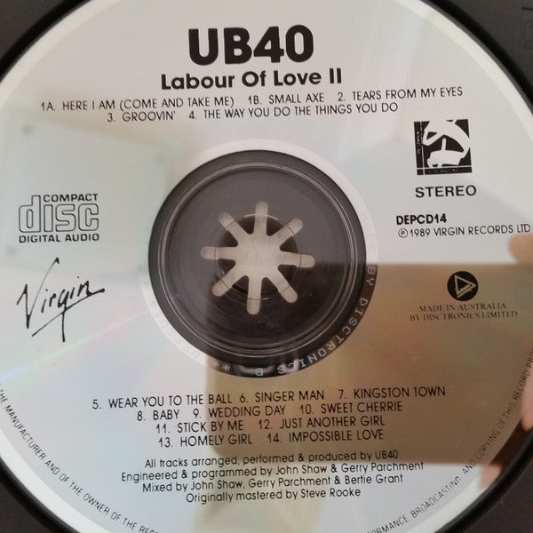 UB40 : Labour Of Love II (CD, Album)