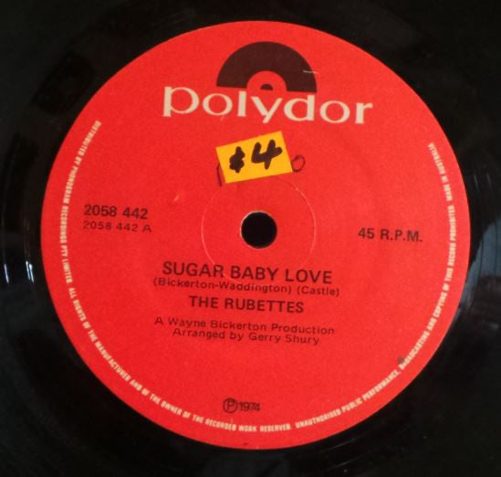 The Rubettes : Sugar Baby Love (7", Single)